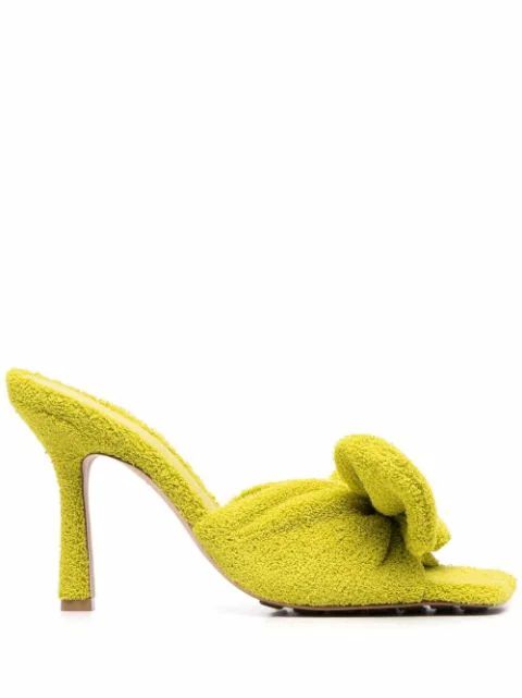 Stretch Towel bow-embellished sandals | Farfetch (US)