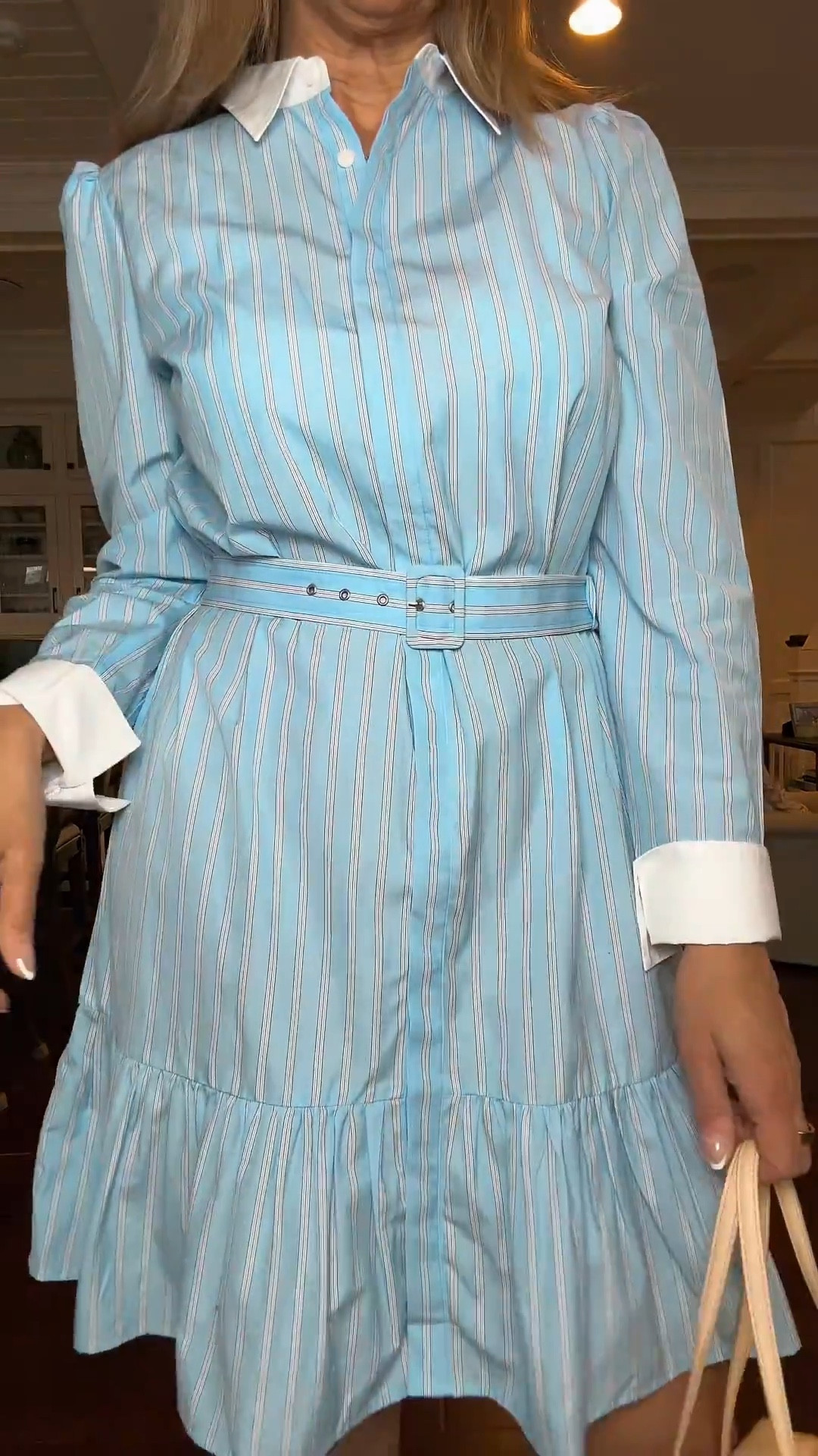 This spring dress can take you from work to a dinner date all in the same day! There are so many different ways to style it! You can wrap a cardigan around the shoulders, add gold jewelry, and pair with either loafers or heels!

#LTKMidsize #LTKOver40 #LTKWorkwear