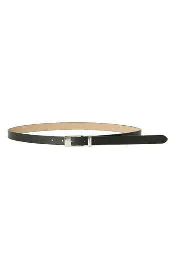 B-Low the Belt Cairo Thin Leather Belt in Black/Silver at Nordstrom Rack, Size Small | Nordstrom Rack
