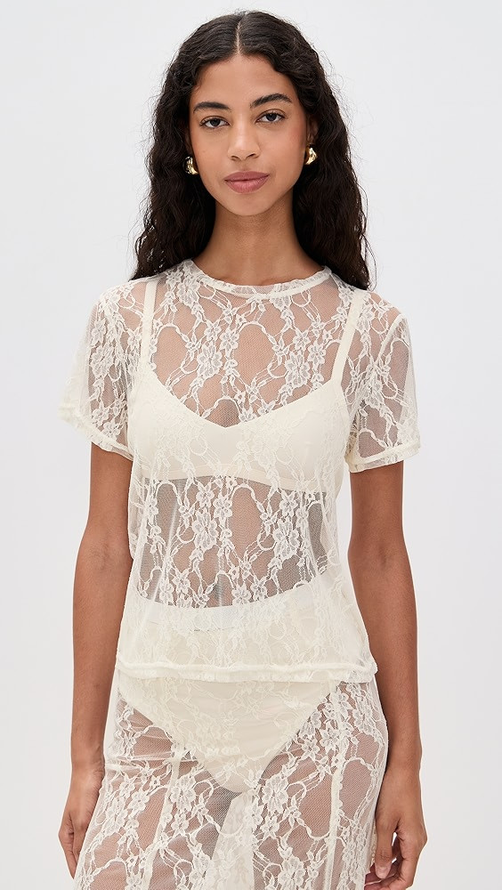 Lace Tee | Shopbop