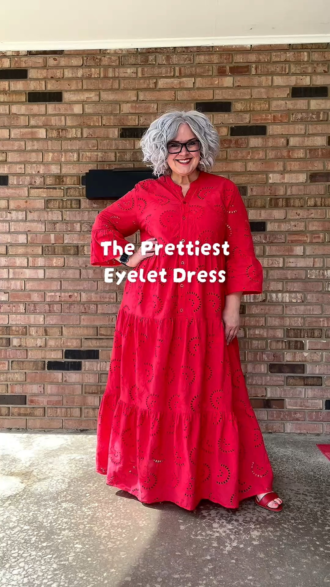Such a pretty dress and a cotton blend so very breathable for a maxi! It’s lined, but the sleeves aren’t so your arms won’t get too hot. #over50fashion #OOTD #over50style #springdress #dopaminedressing 

#LTKootd #LTKMidsize #LTKOver40