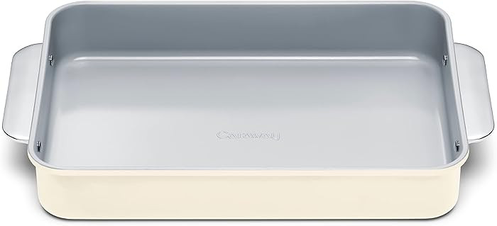 Caraway Non-Stick Ceramic 9\u201dx13\u201d Rectangle Pan - Naturally Slick Ceramic Coating - Non-... | Amazon (US)