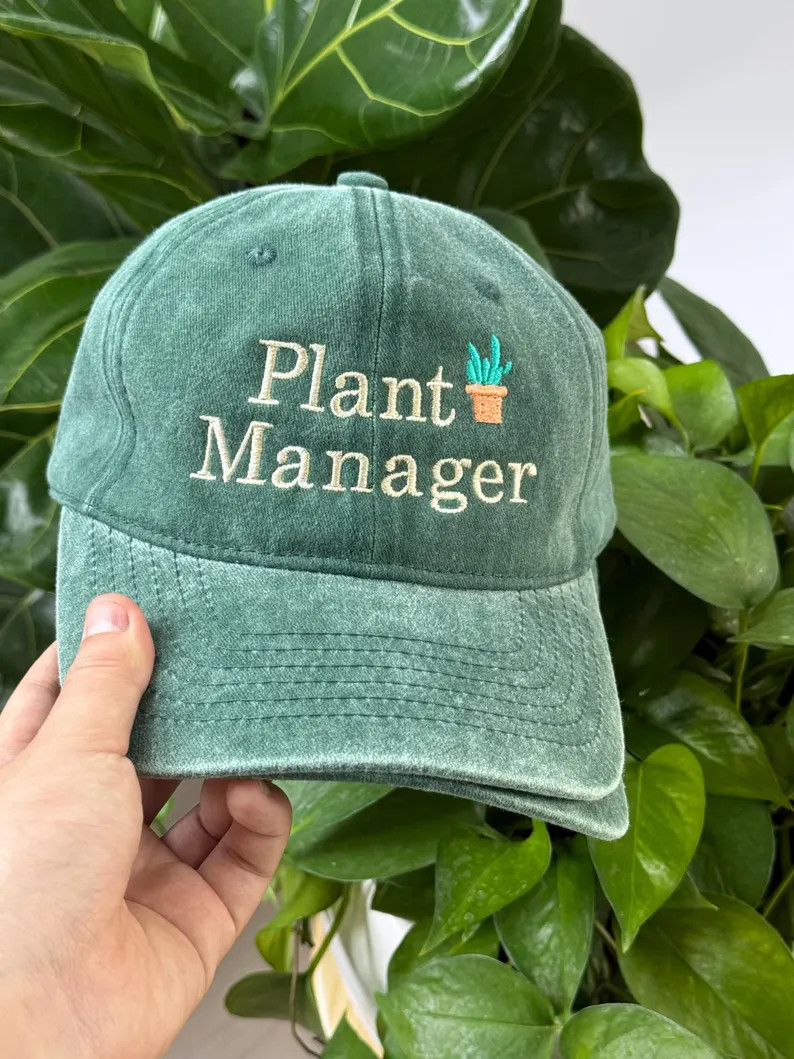 Plant Manager Embroidered Funny Gardening Hat for Plant Lovers, Gardeners Ball Cap, Plant Mom or ... | Etsy (US)