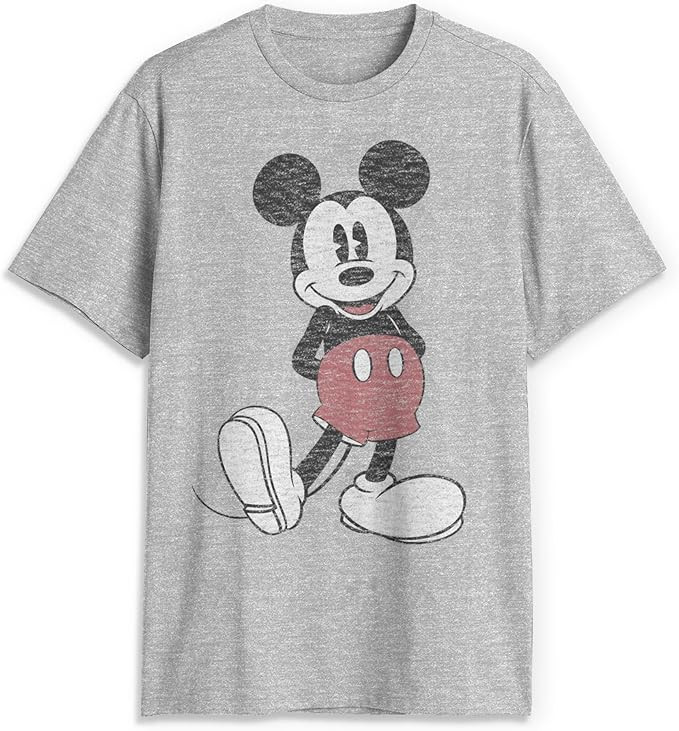 Disney Men's Full Size Mickey Mouse Distressed Look T-Shirt | Amazon (US)