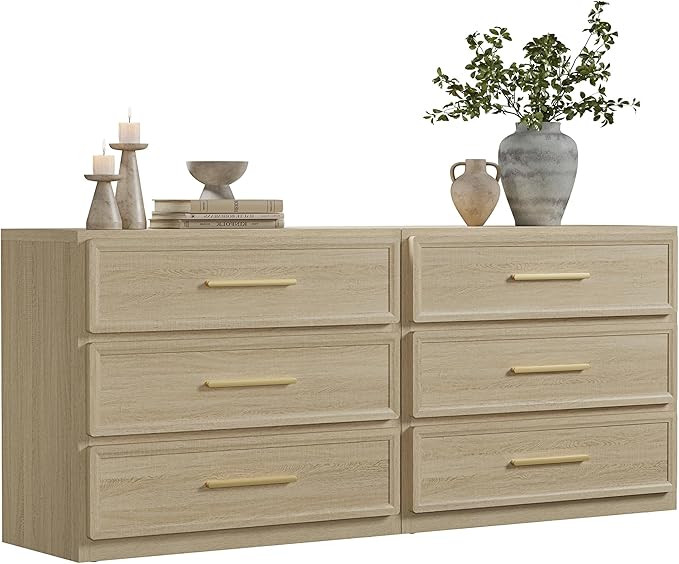 SICOTAS Night Stand Set 2 Oversized Extra Large Nightstands Set of 2 Tall Bedside Side Table with... | Amazon (US)