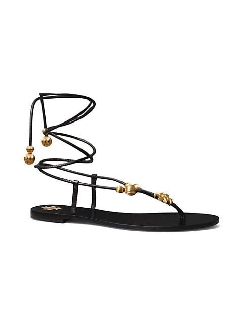 Capri Leather Lace-Up Sandals | Saks Fifth Avenue