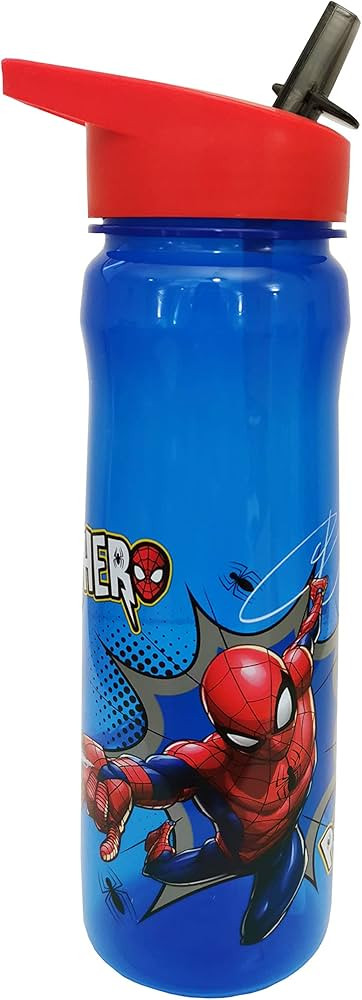 MARVEL 1325 1698 Spider-Man Hero Reusable Water Bottle, polypropylene, Blue and red, 600ml | Amazon (UK)