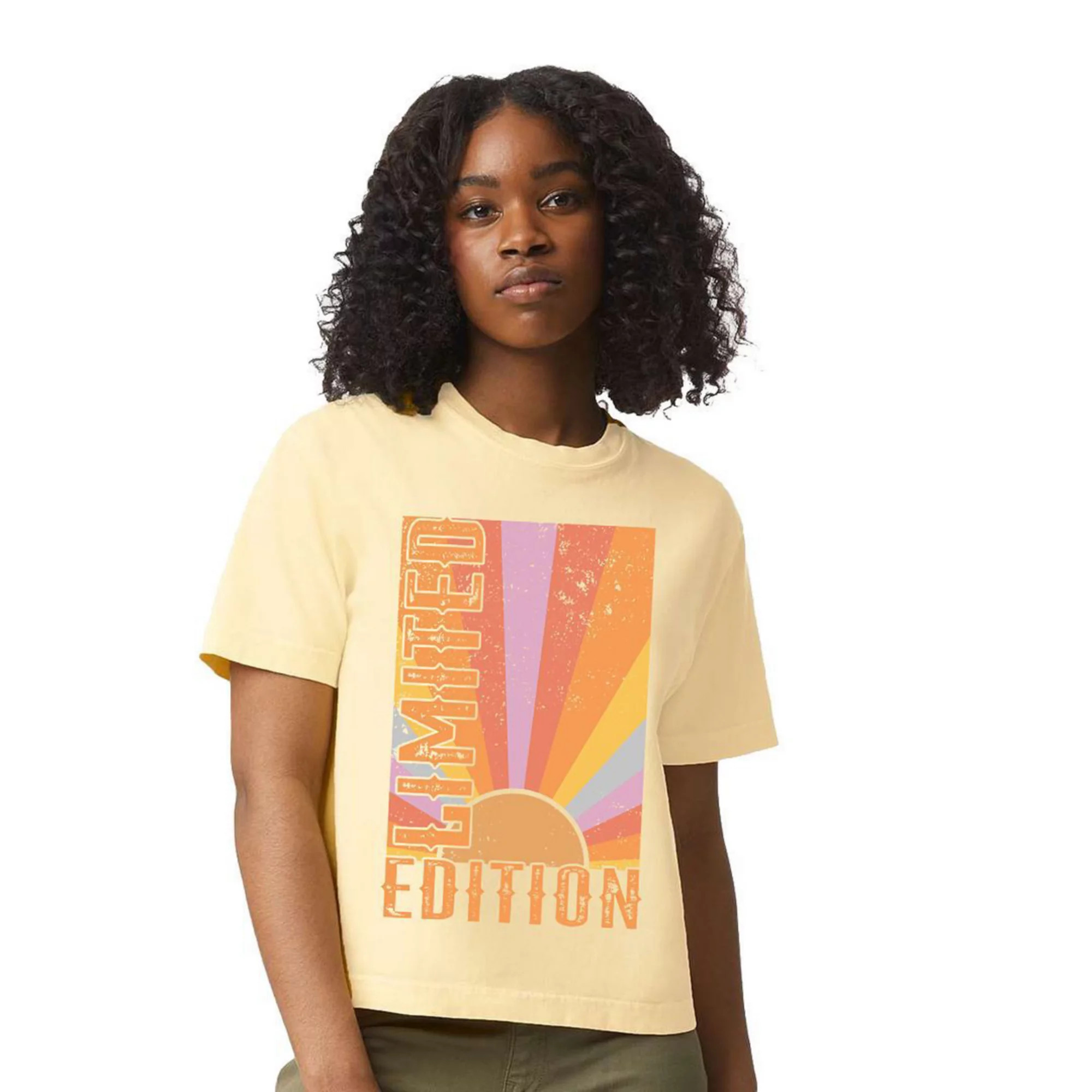 Limited Edition Sun Relaxed Fit Cropped Tee | Kohl's