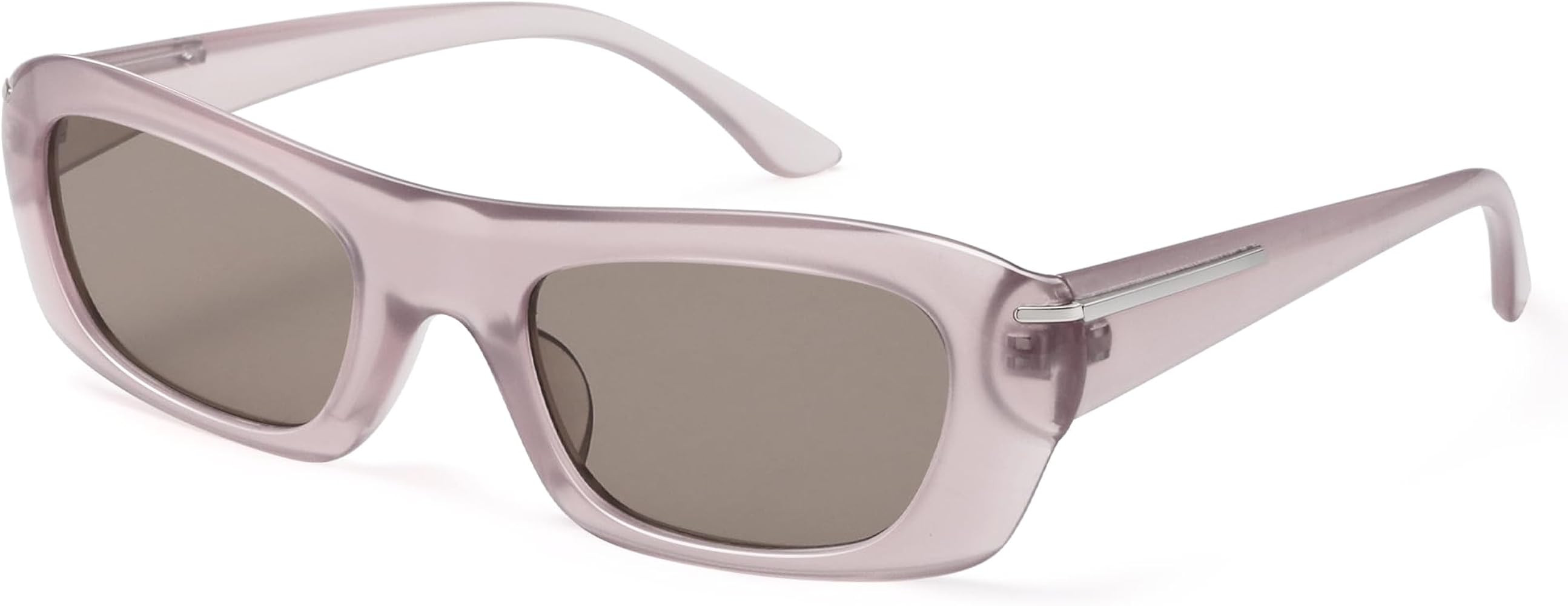 Retro Trendy Rectangle Sunglasses for Women Vintage 90s Style Small Narrow Sun Glasses AP3737 | Amazon (US)