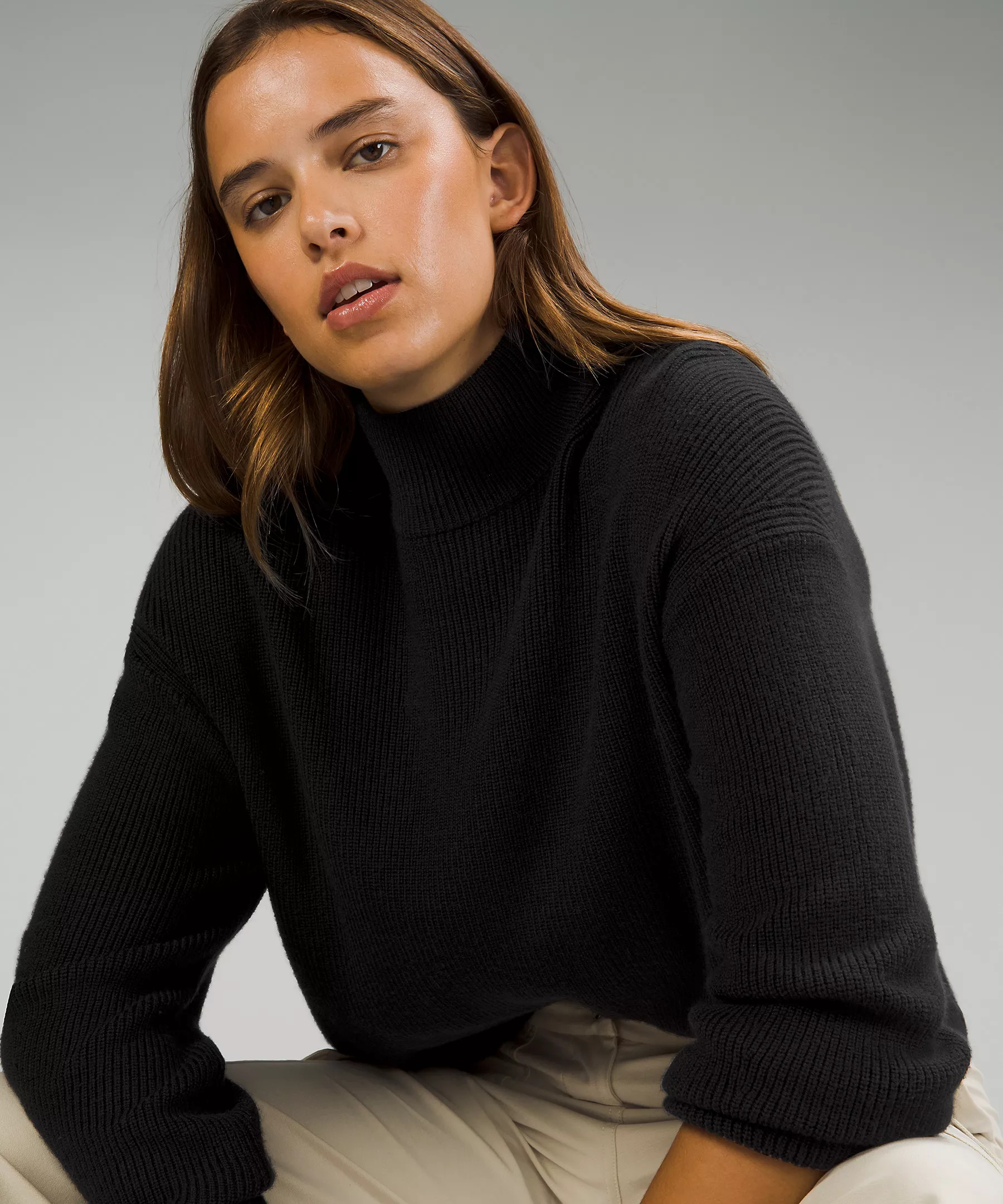 Merino Wool-Blend Ribbed Turtleneck Sweater | Lululemon (US)