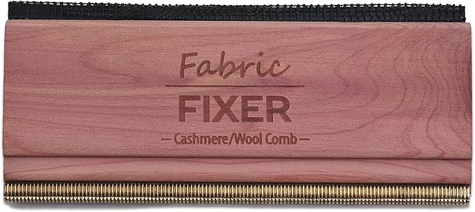 Cashmere Pill Remover Comb with Natural Cedar Wood Handle (Double Edge Design) Wool Sweater Fuzz ... | Amazon (US)