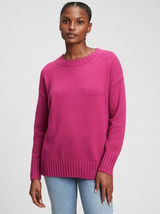 Relaxed Cotton Tunic Sweater | Gap (US)