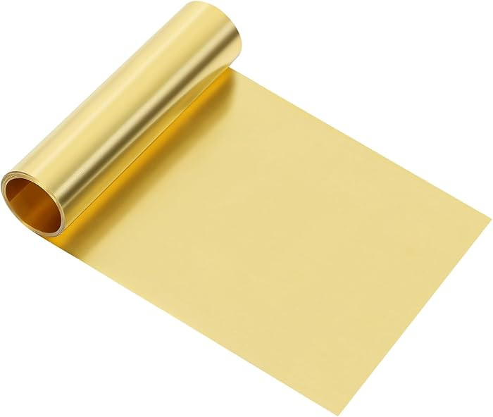 H62 Brass Foil, 0.001''x4''x79''(0.03MM x 0.1M x 2M), Thin Brass Sheet Roll Sealed Package | Amazon (US)