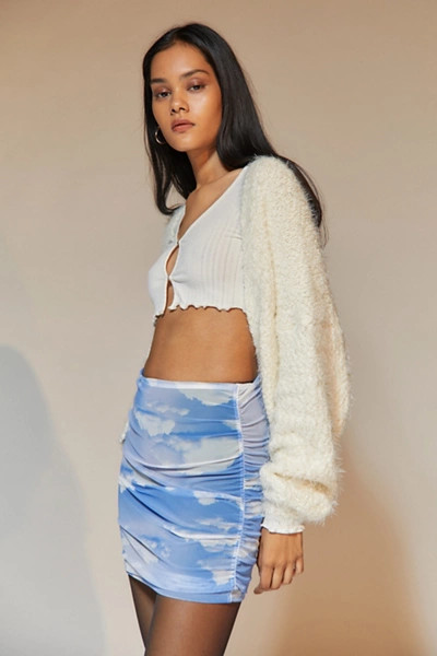 UO Liza Ruched Mini Skirt | Urban Outfitters (US and RoW)