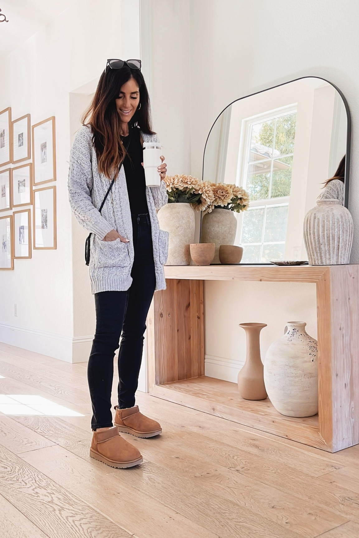 Casual style, cozy casual, cozy cardigan, Ugg booties, StylinByAylin 
CARDIGAN: S

#LTKunder100 #LTKSeasonal #LTKstyletip