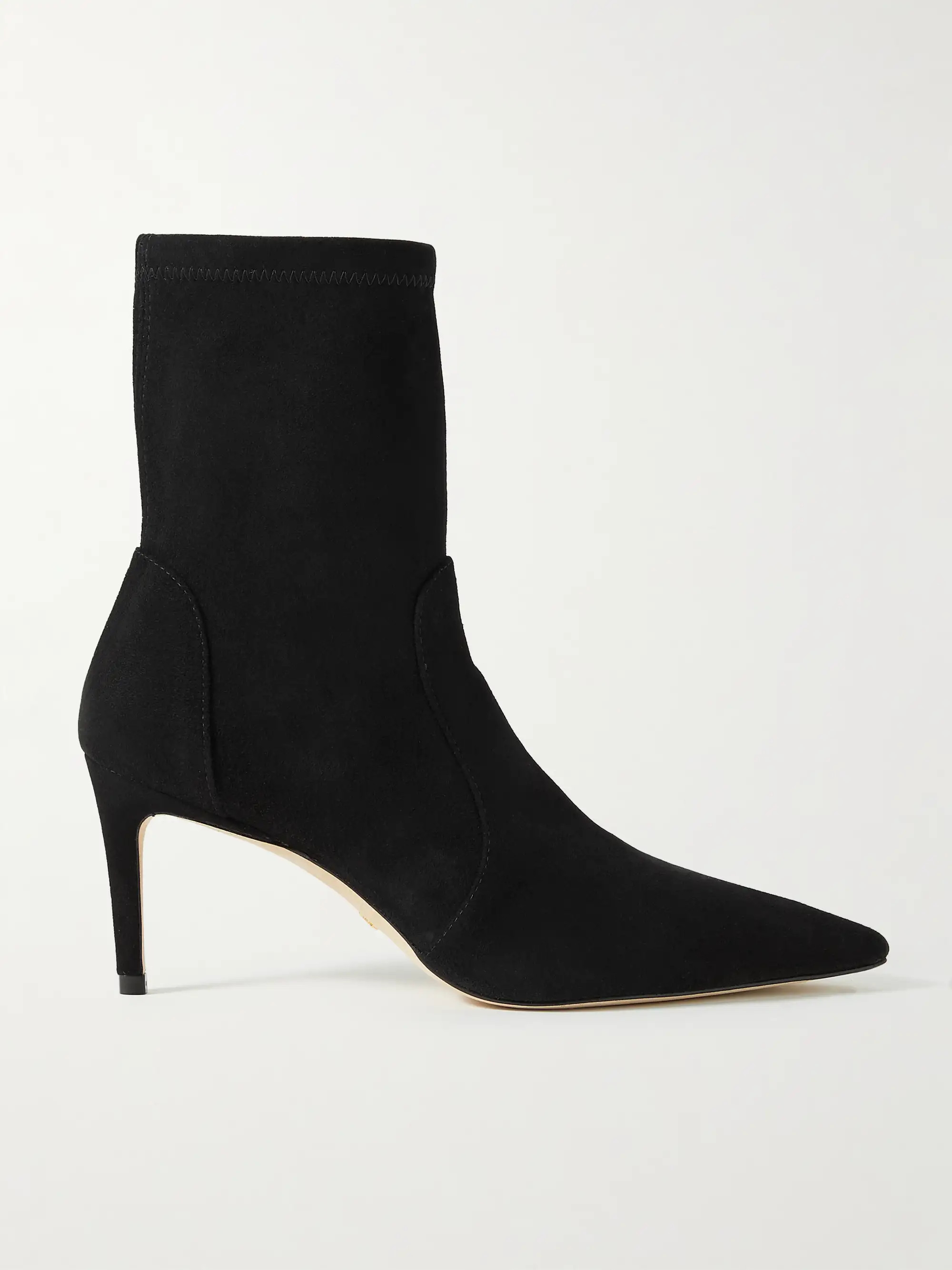 Black Stuart stretch-suede ankle boots | STUART WEITZMAN | NET-A-PORTER | NET-A-PORTER (US)