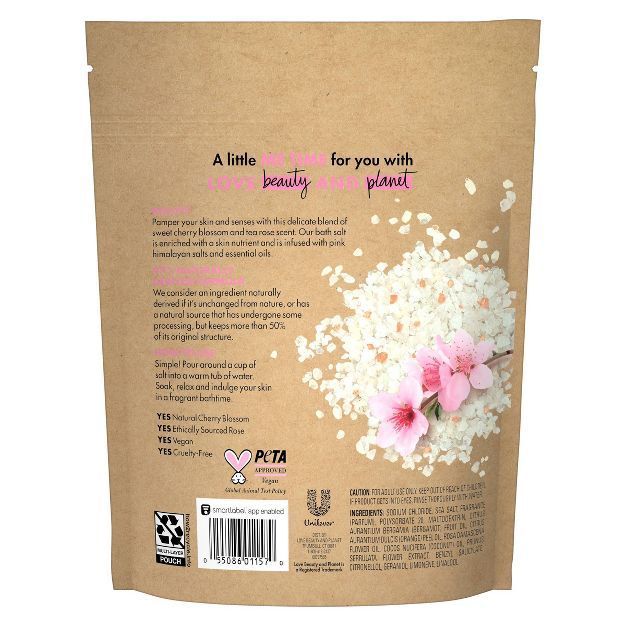 Beloved Cherry Blossom & Tea Rose Bath Salts - 15oz | Target