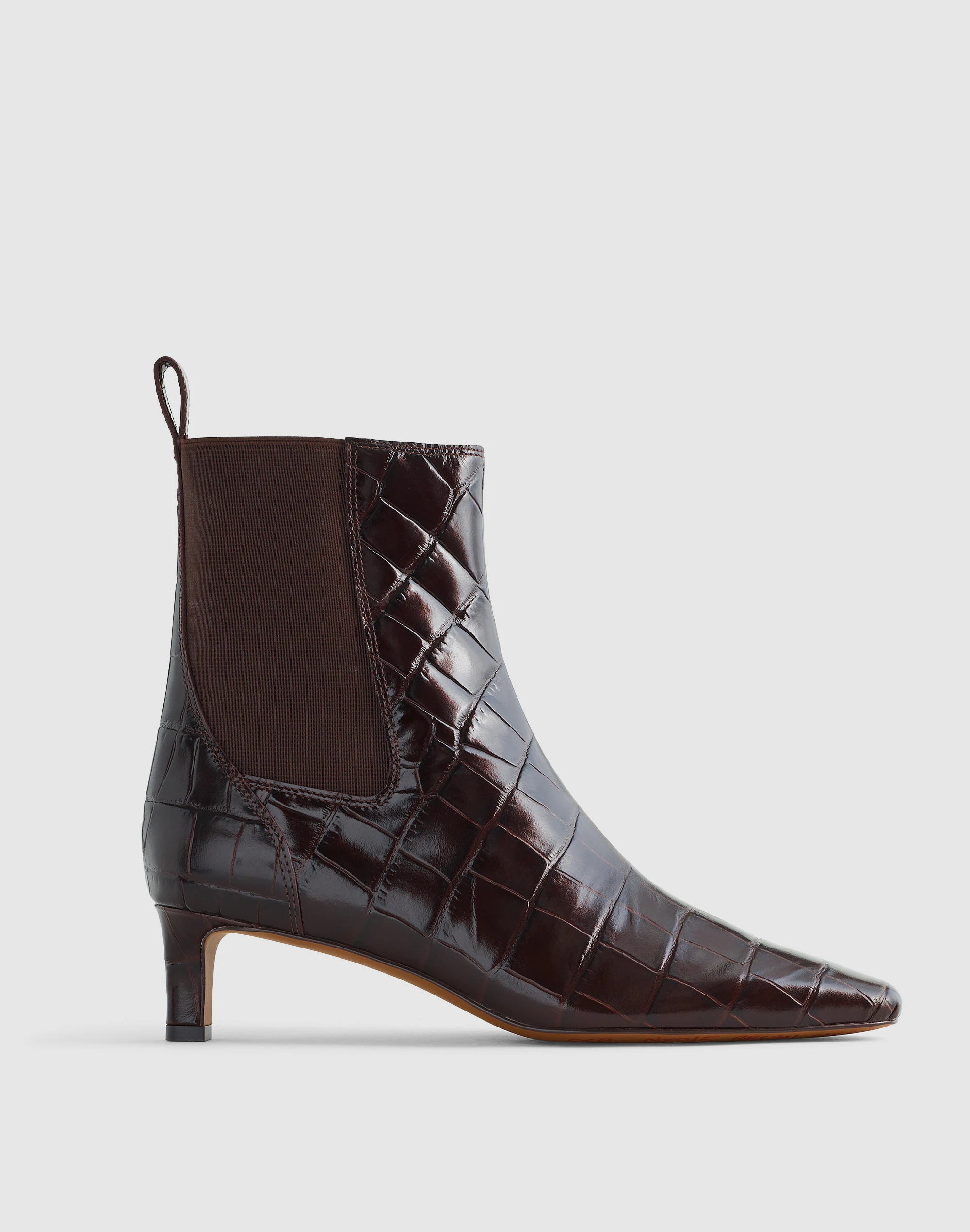 The Dimes Chelsea Boot in Croc-Stamped Leather | Madewell