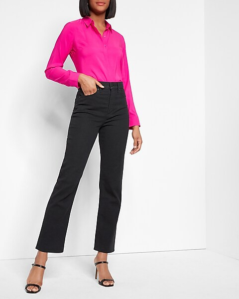 Conscious Edit Satin Portofino Shirt | Express