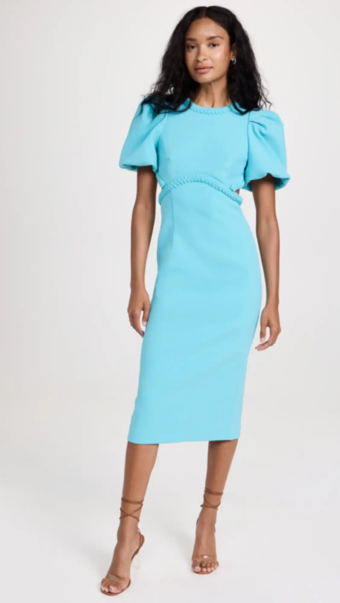 Michelle Puff Sleeve Midi Dress | Shopbop