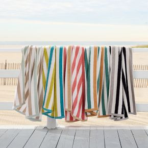 Biarritz Woven Stripe Beach Towel | West Elm (US)