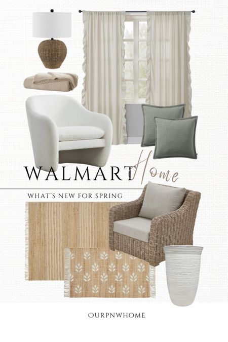 NEW home and patio finds at Walmart!

Neutral curtains, ruffled curtains, tan curtains, neutral home, green throw pillows, spring accent pillows, table lamp, spring home, neutral throw blanket, white accent chair, modern armchair, jute area rug, jute doormat, outdoor rugs, patio area rug, wicker chair, patio chair, patio furniture, outdoor chair, planter pot, Walmart home, Walmart patio

#LTKhome #LTKSeasonal #LTKstyletip