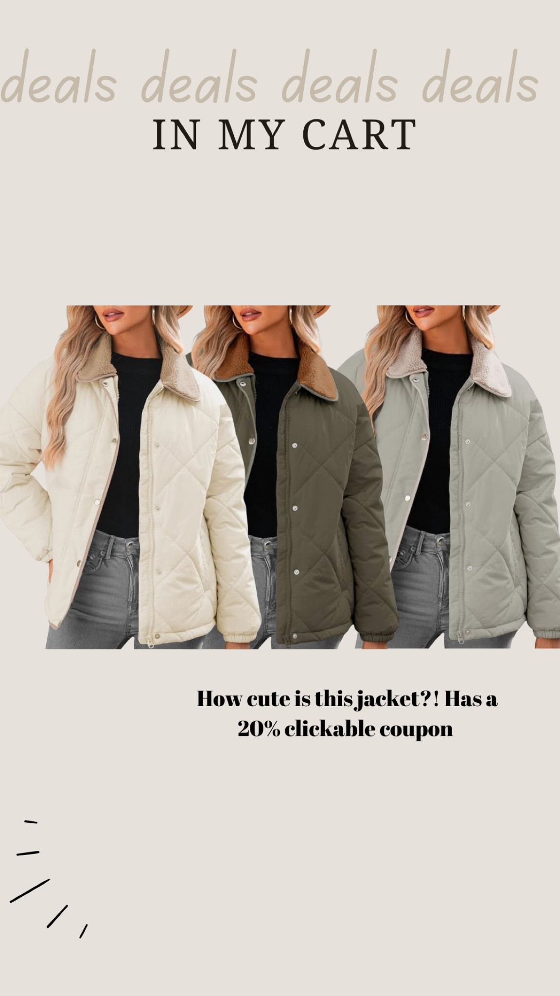 How cute is this new Amazon jacket !! Has a 20% clickable coupon today!

#LTKFindsUnder50 #LTKSaleAlert #LTKSeasonal