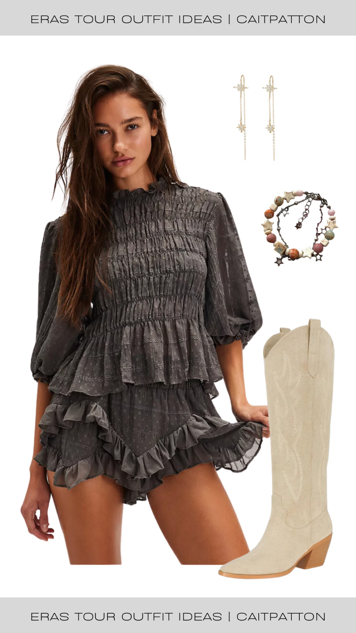 Folklore outfit ideas, folklore era, folklore era outfits, folklore era outfit, folklore outfit, folklore album outfit, folklore album, folklore eras outfit, Taylor swift folklore outfit, Taylor swift folklore, eras tour outfit, eras tour outfits, folklore set, vintage inspired set, ruched set, cottagecore set, short set, tall boots, cowboy boots, celestial earrings, witchy bracelets, crystal bracelets 

#LTKParties #LTKShoeCrush #LTKFindsUnder100