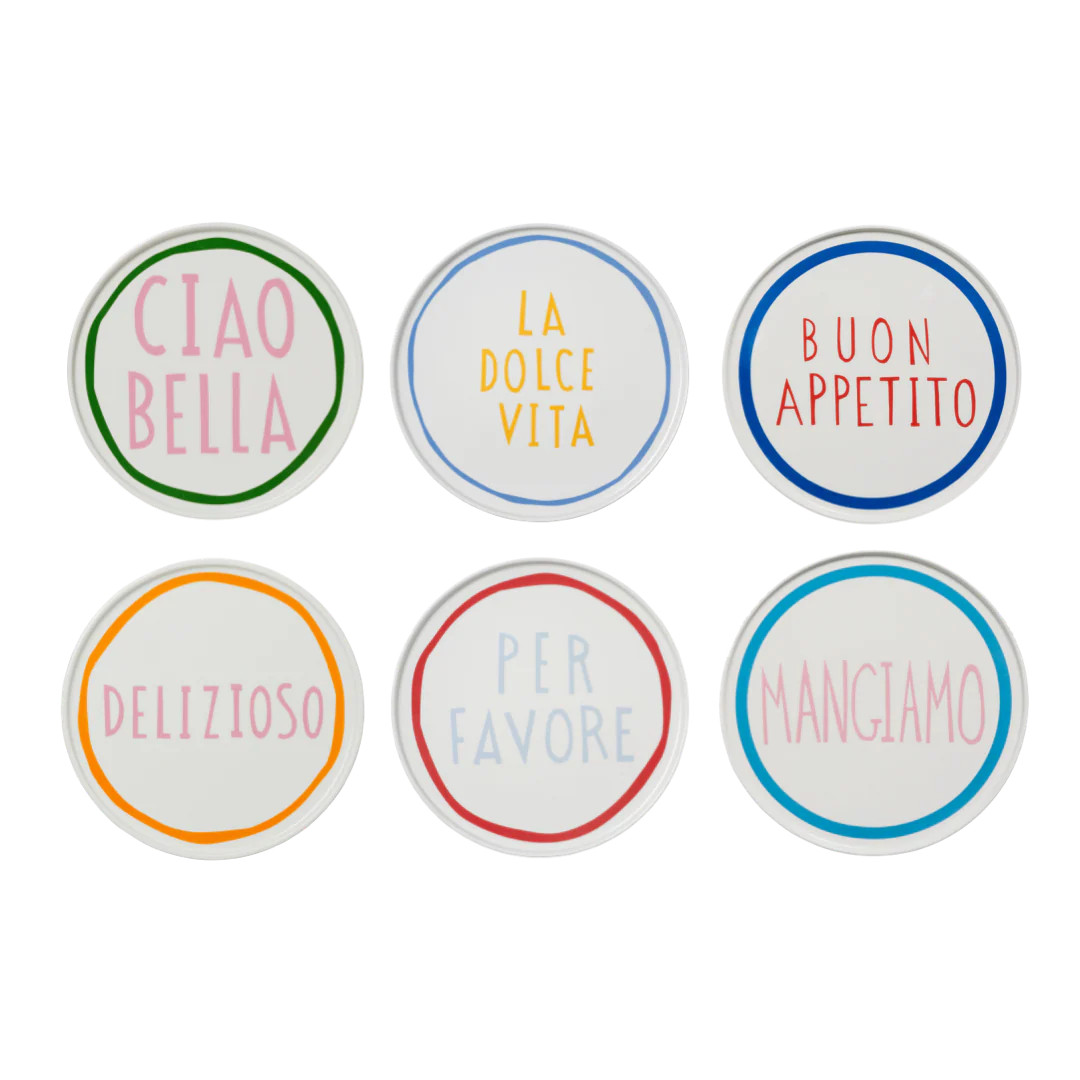 Italian Plate Set for 6 | In The Roundhouse