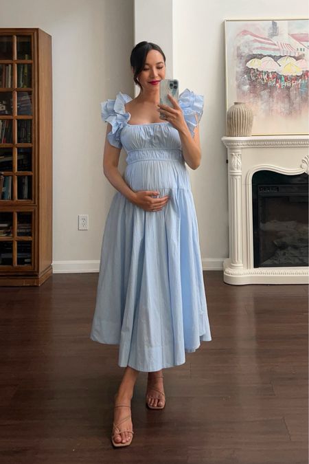 Summer dress under $100 - perfect as a baby shower dress/bump-friendly maternity/wedding guest dress! 

Petal and Pup dress — Wearing small , nice and stretchy (25 weeks) . Code JAZZ20

#LTKWedding #LTKFindsUnder100 #LTKStyleTip