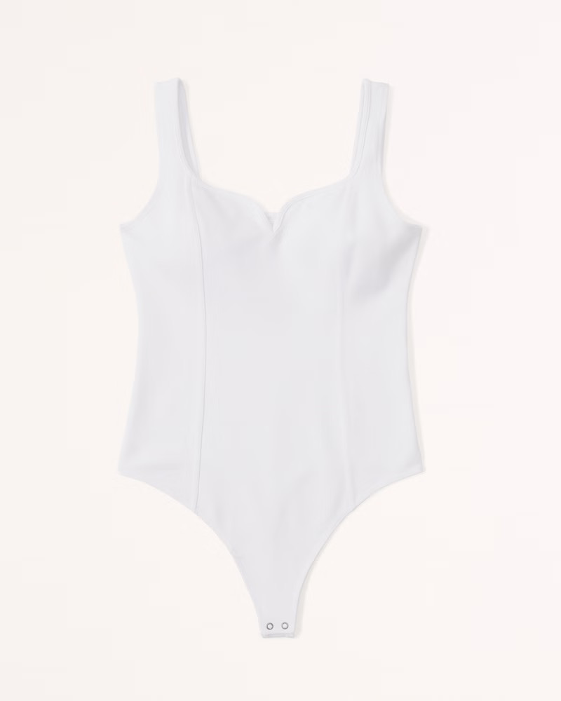 Ponte Corset Sweetheart Bodysuit | Abercrombie & Fitch (US)