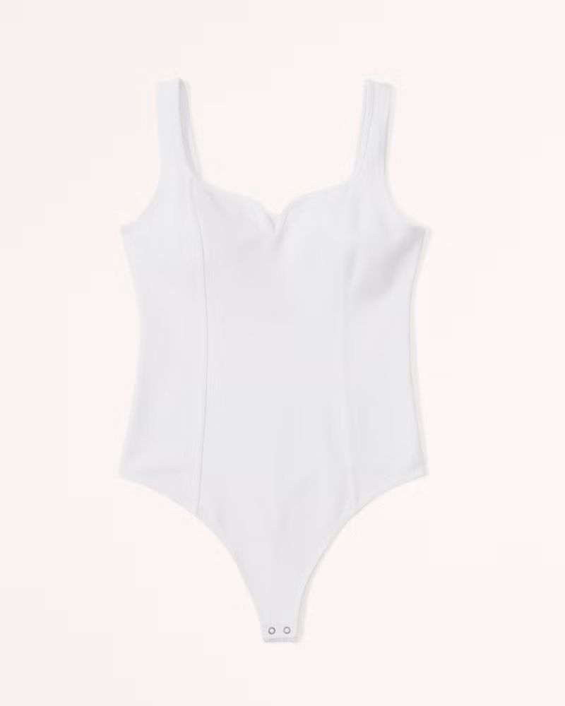 Women's Ponte Corset Sweetheart Bodysuit | Women's Tops | Abercrombie.com | Abercrombie & Fitch (US)