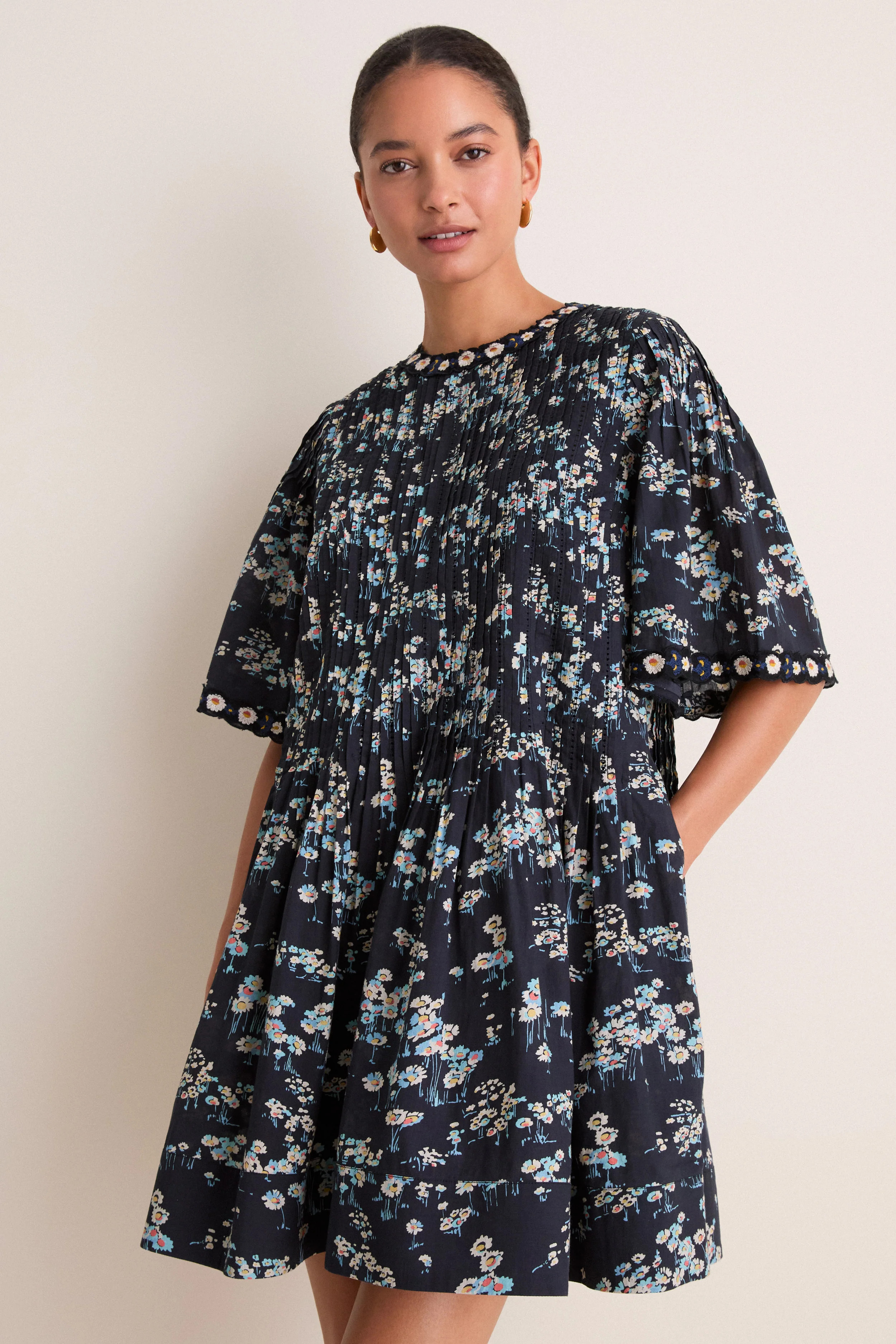 Multi Mona Print Short Sleeve Mini Dress | Tuckernuck (US)