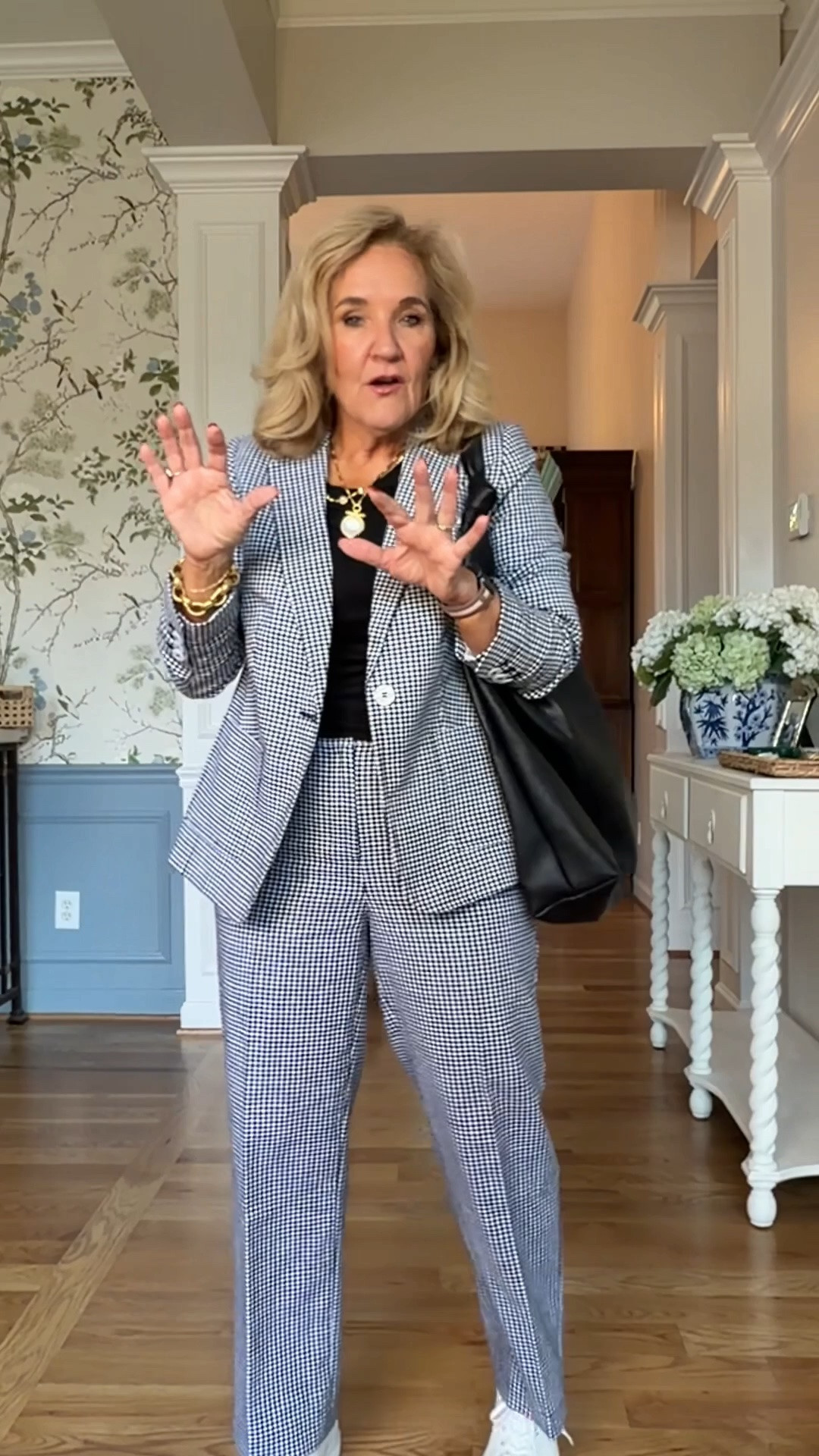 Work conference sophisticated city touring linen suit 
Jacket 10 petite 
Pants 6 reg

#LTKSaleAlert #LTKOver40 #LTKWorkwear