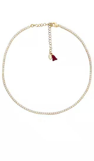 Diamond Tennis Necklace in Gold | Revolve Clothing (Global)