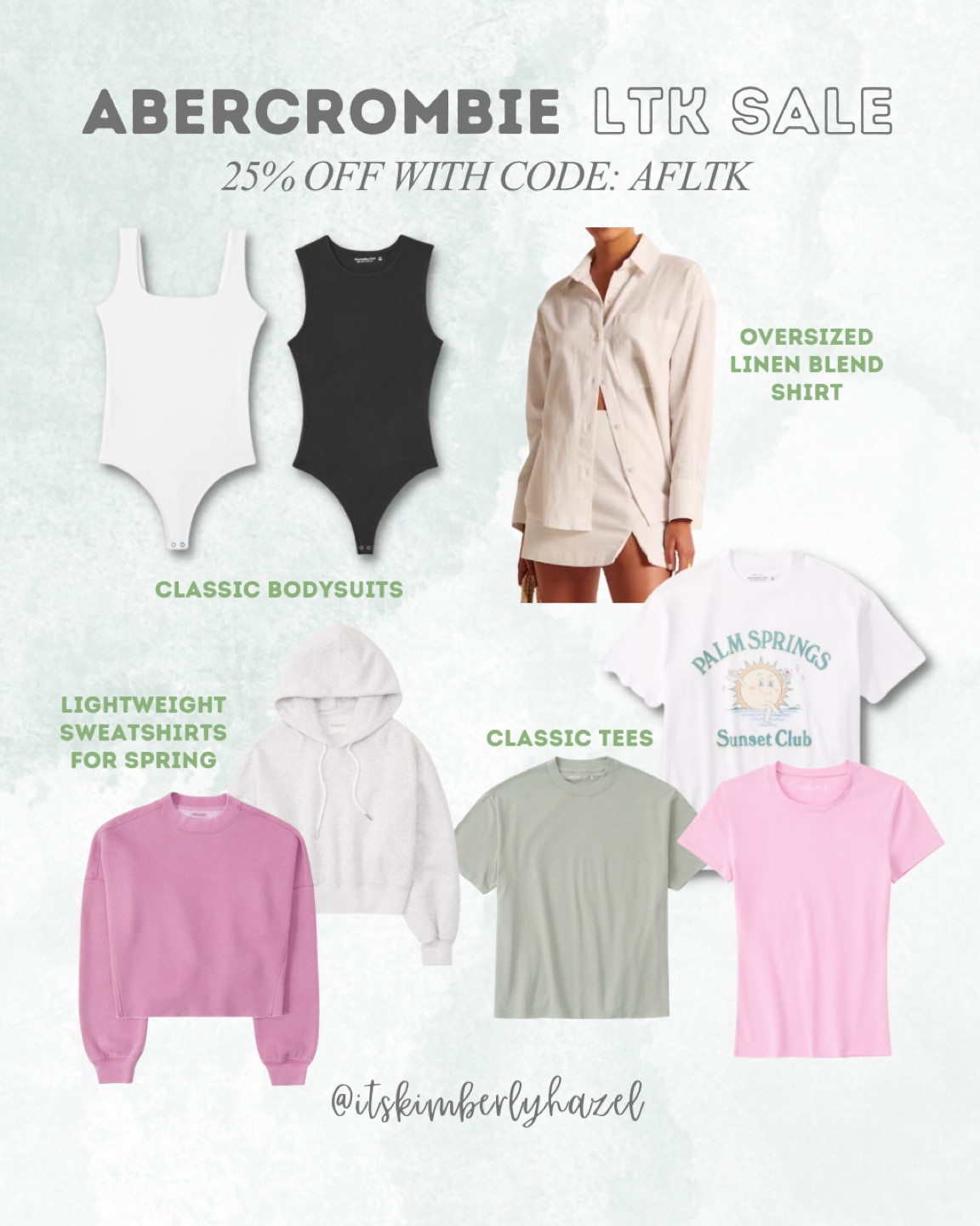 Abercrombie tops and basics on sale 25% off!!

#LTKSale #LTKsalealert #LTKunder50