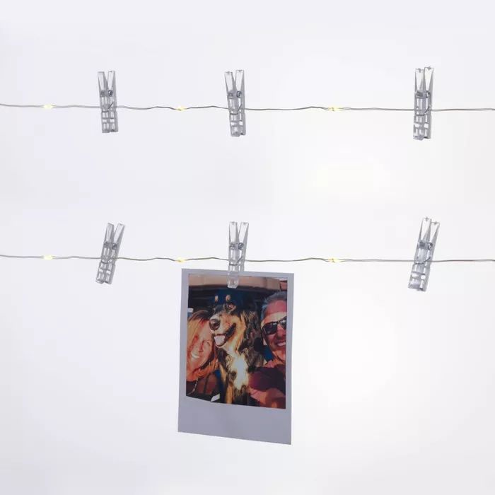 LED Fairy Lights with Metallic Photo Clips - Room Essentials™ | Target