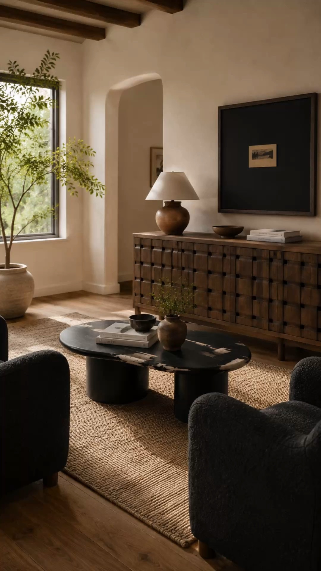 Texture, contrast, and rich wood tones will always win in my book 🤎

#LTKHome #LTKSeasonal #LTKSaleAlert