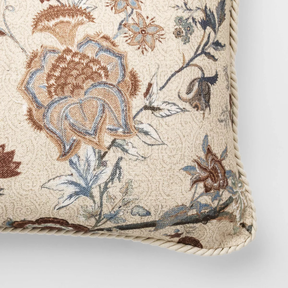 Lumbar Ground Floral Throw Pillow Cream - Threshold\u2122 designed with Studio McGee | Target