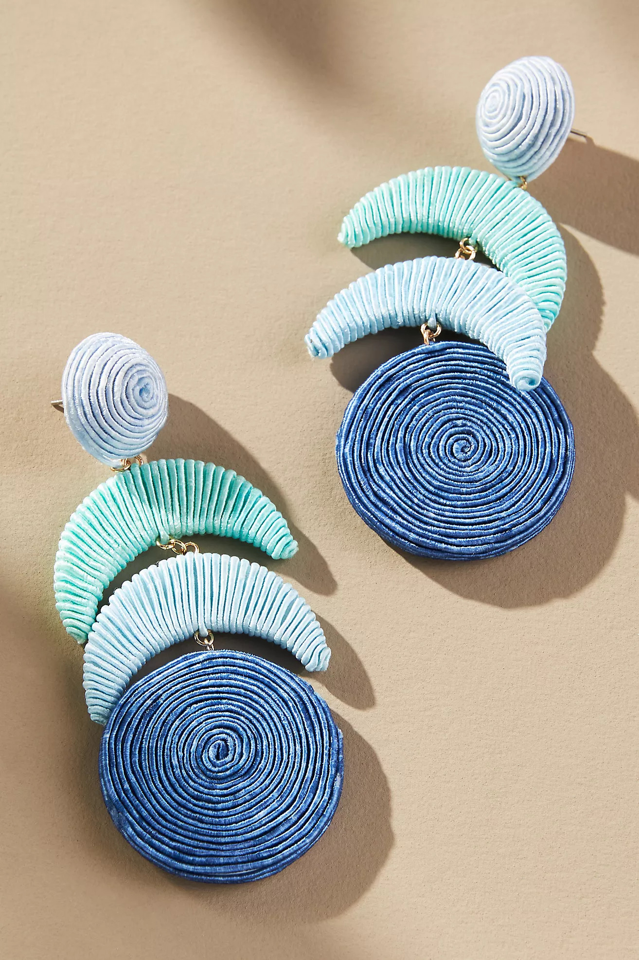 Raffia Tiered Drop Earrings | Anthropologie (US)