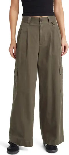 The Harlow (Re)generative Chino Wide Leg Cargo Pants | Nordstrom