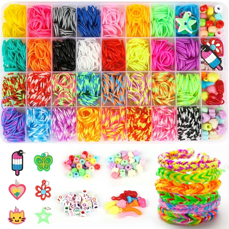 Koralakiri Rubber Band Bracelet Making Kit, Loom Rubber Band for Bracelet Making for Girls 8-12 G... | Walmart (US)