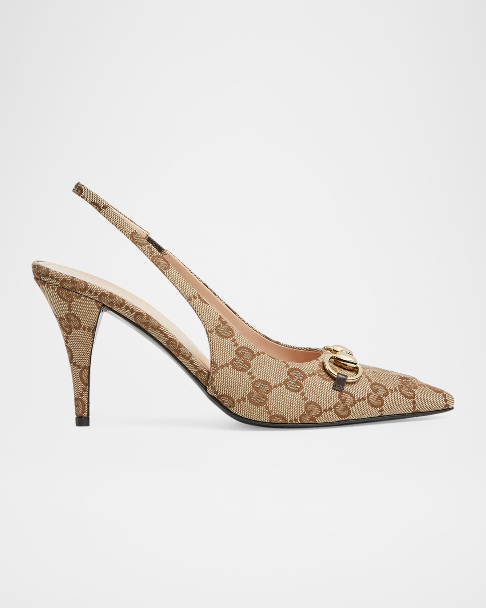 Erin GG Canvas Bit Slingback Pumps | Neiman Marcus