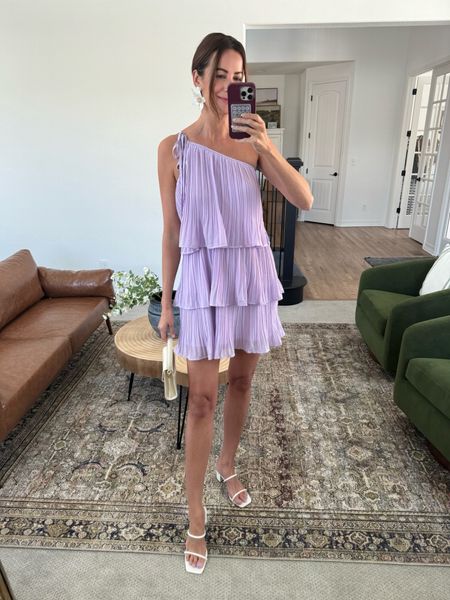 This is the prettiest tiered, lavender, one shoulder dress! Would be a great option for Easter or any spring event! 

#LTKSeasonal #LTKfindsunder50 #LTKstyletip