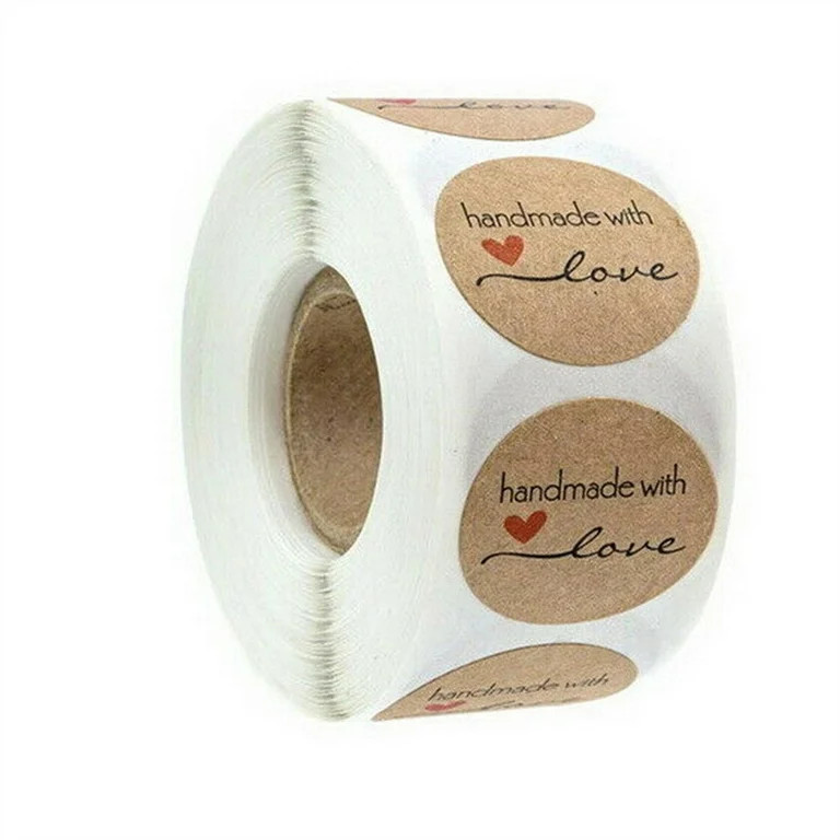 Zooraco Cute Stickers,Handmade Thank you Stickers Wedding Flower Baking Handmade Adhesive Labels,... | Walmart (US)