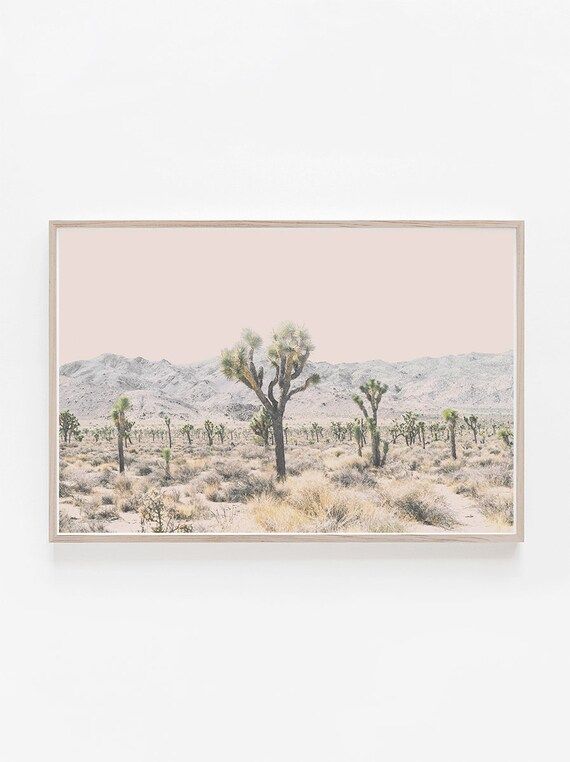 Desert Print,Horizontal Wall Art,Desert Wall Art,Joshua Tree Print,Joshua Print,Joshua Wall Art,Cali | Etsy (US)