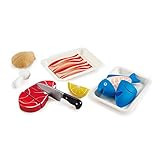 Hape Tasty Proteins Set | Wooden Pretend Play Food Set for Kids, Basic Play Velcro Cooking Ingredien | Amazon (US)