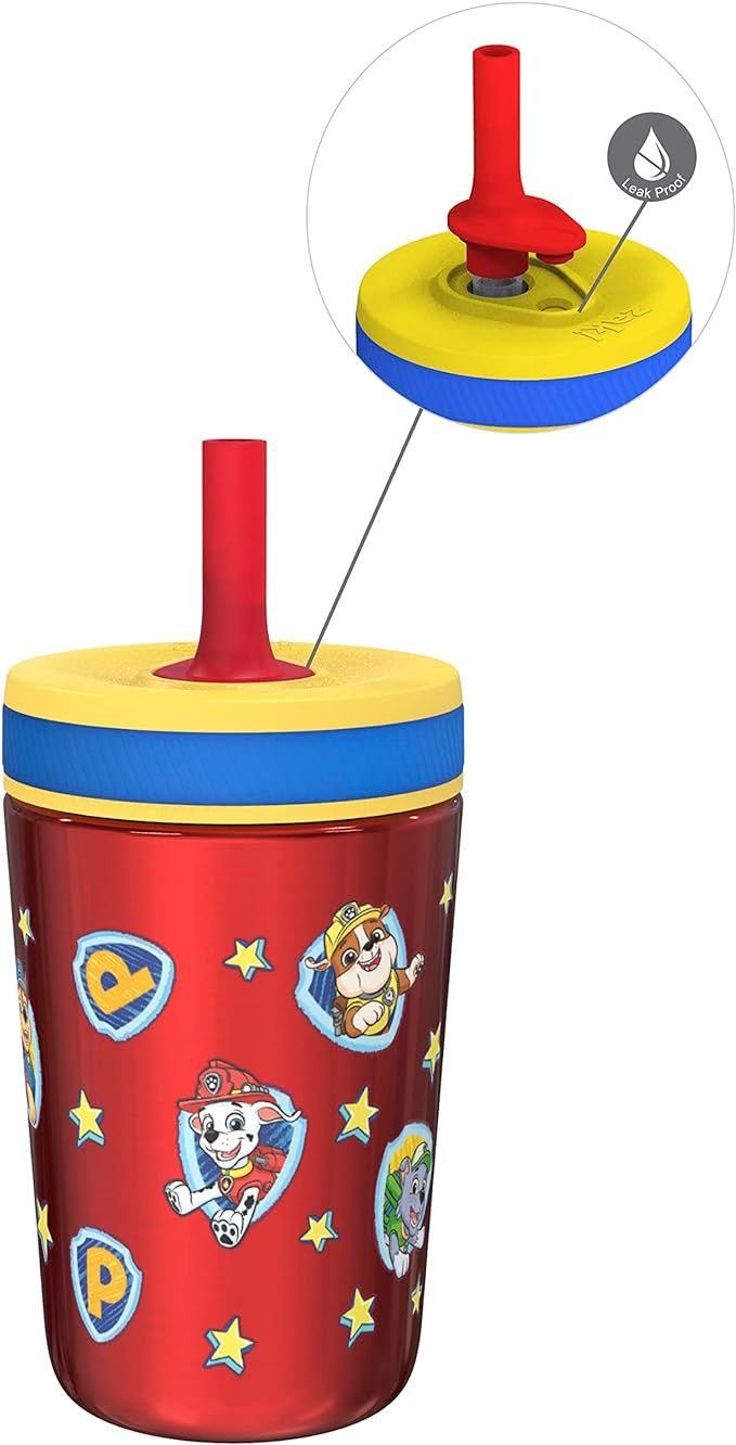 Zak Designs PAW Patrol Kelso Toddler Cups For Travel or At Home, 12oz Vacuum Insulated Stainless ... | Amazon (US)