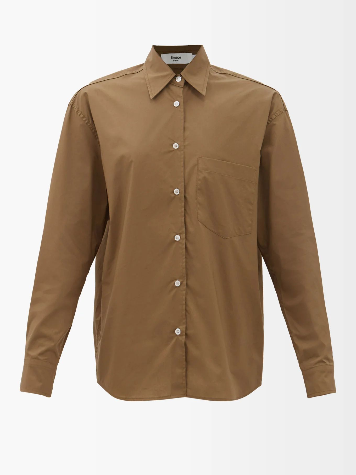 Everyday cotton-poplin shirt | The Frankie Shop | Matches (US)