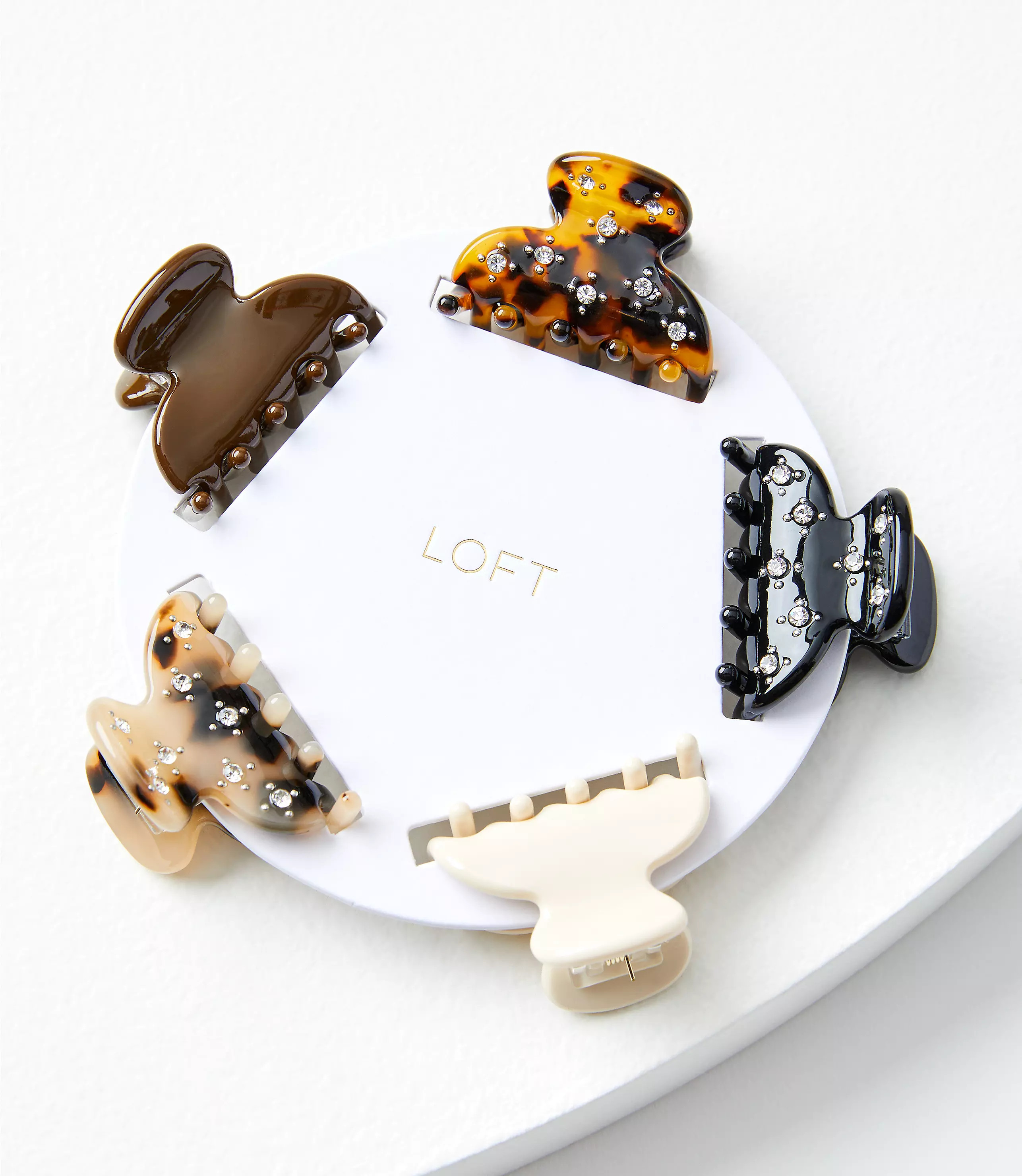 Sparkle Mini Claw Hair Clip Set | LOFT